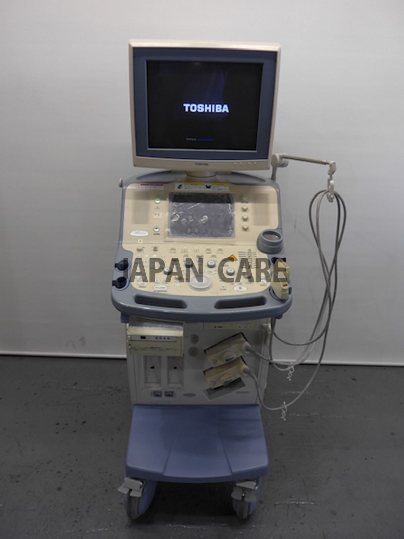 TOSHIBA ULTRASOUND XARIO ( SSA-660A, CRT MONITOR, 2 PROBES, CW)